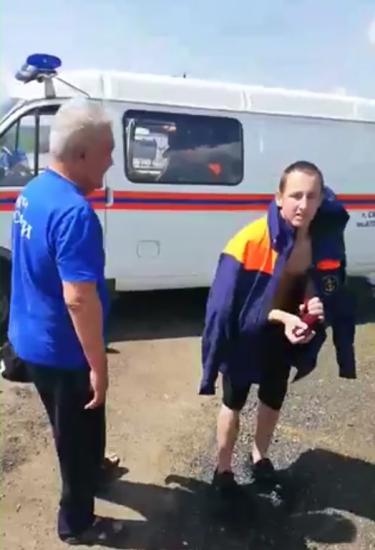В Тулуне спасли молодого человека, которого уносило течением