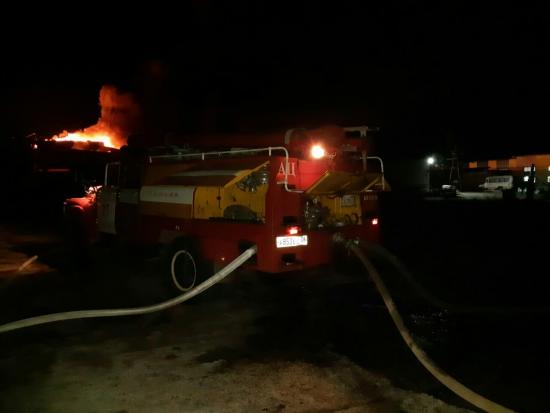 Цех глубокой переработки древесины горел в Братске