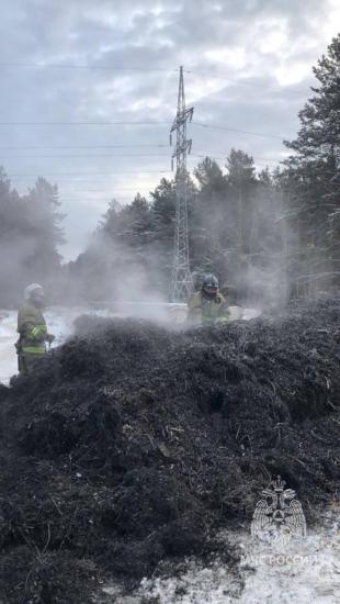 Пожарные ликвидировали возгорание металлической стружки в черте Ангарского городского округа