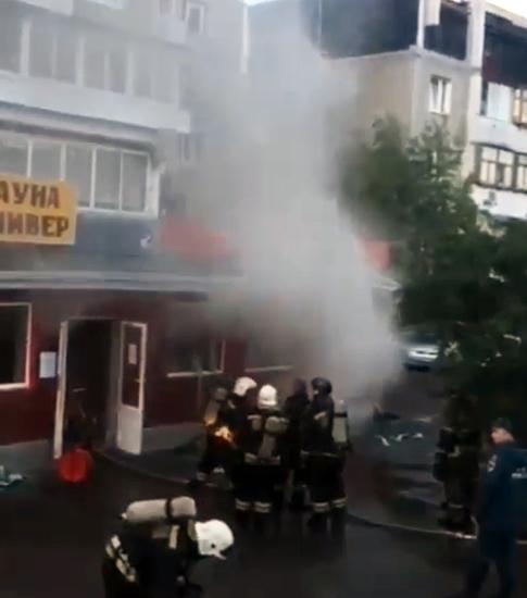 Сауна сгорела в Иркутске в ночь на вторник