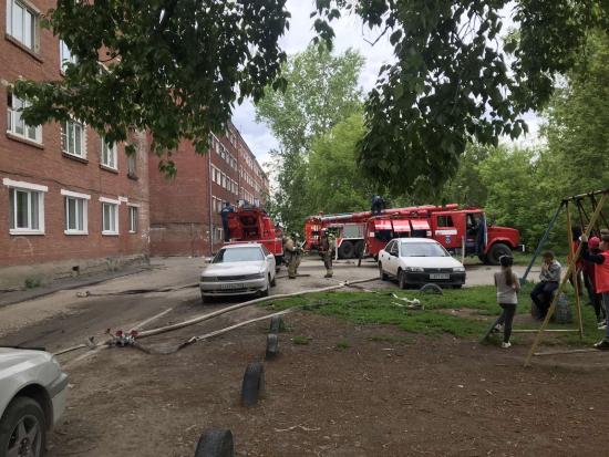 Женщина госпитализирована с пожара в Усолье