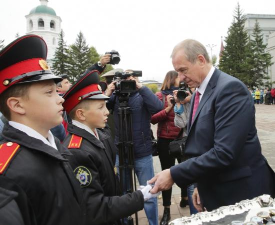Клятву кадета в Иркутске приняли 74 воспитанника