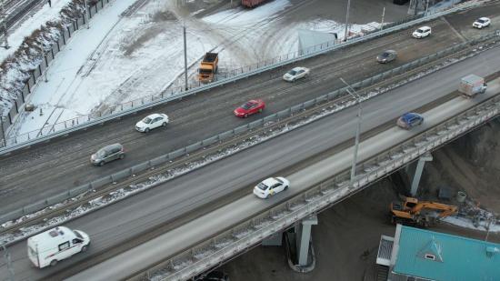 В Иркутске открыли движение по второй части путепровода на улице Джамбула
