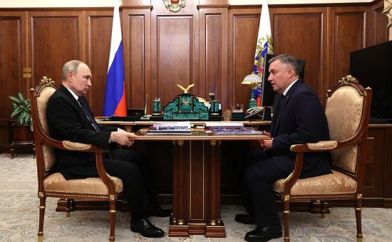 Вопросы соцэкономразвития Иркутской области обсудил Президент России Владимир Путин с губернатором региона