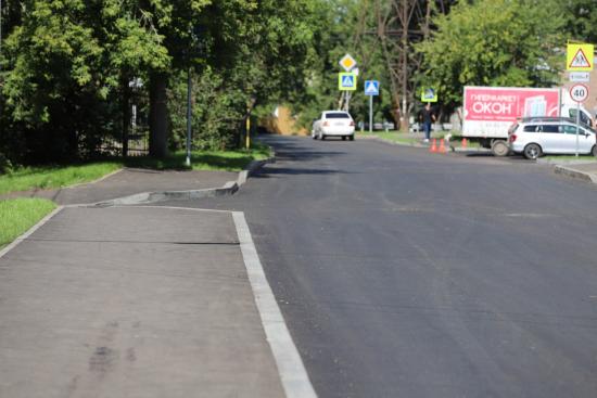 В Иркутске завершают ремонт улицы Трудовой и Спортивного переулка