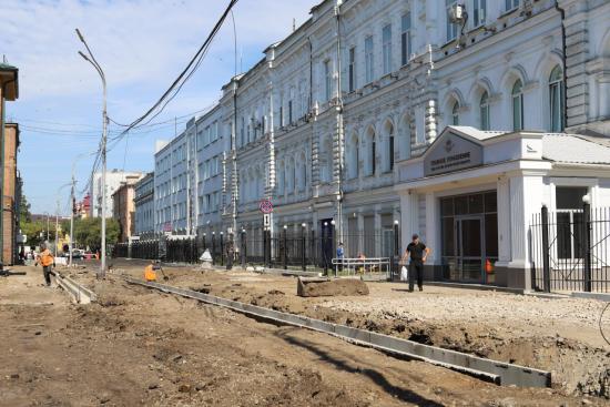Ремонт улицы Литвинова в Иркутске выполнен на 80%