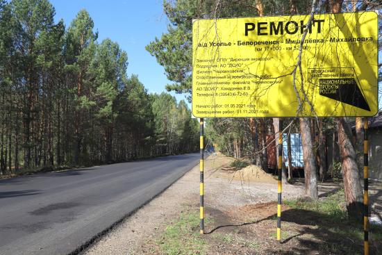 Экспертизу проходит проект ремонта дороги на 410 млн в Усольском районе