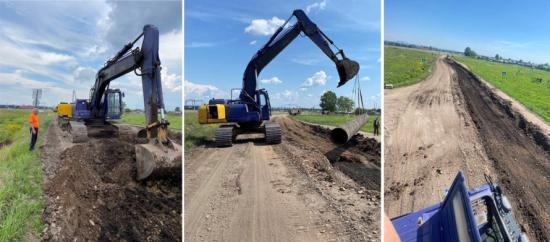 Проблемный участок поселковой дороги ремонтируют в Чунском районе