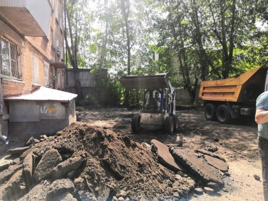 Благоустройство дворов и частного сектора началось в Ленинском округе Иркутска