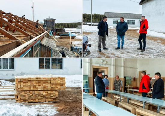 Капитальный ремонт начался в школе поселка Веселый Чунского района