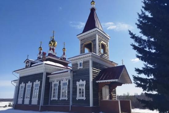 Реставрацию Михайло-Архангельского храма завершили в поселке Большой Кашелак