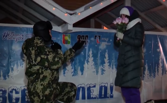 Братский студент сделал предложение на городском празднике в Татьянин день