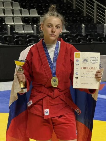 Усольчанка Валерия Вершинина одержала победу на первенстве мира по самбо среди юниорок 18-20 лет