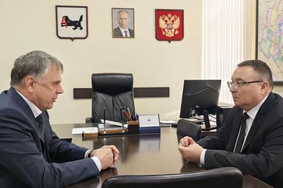 Ключевые инфраструктурные проекты в Ангарском городском округе обсудили на встрече в правительстве региона