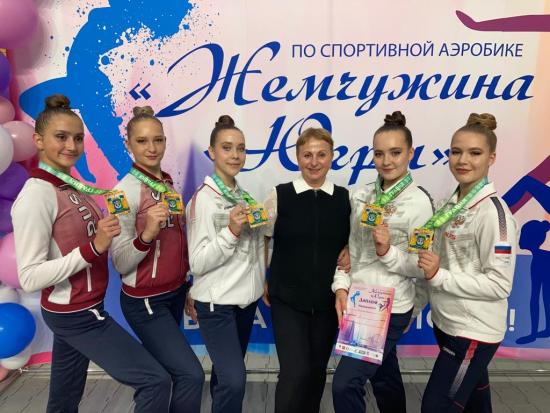 Спортсмены Приангарья успешно выступили на всероссийских соревнованиях по спортивной аэробике «Жемчужина Югры»