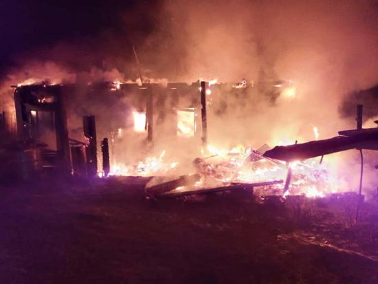 Двое мужчин сгорели в сторожке в Черемховском районе