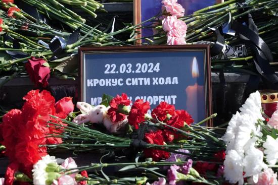 Траурное мероприятие в память о жертвах теракта в «Крокус Сити Холле» прошло в Иркутске