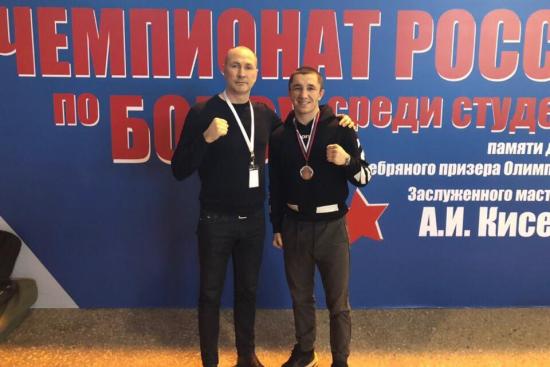 Боксер из Иркутской области завоевал бронзу на чемпионате России среди студентов
