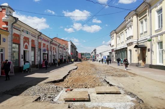 Благоустройство улицы Урицкого в Иркутске завершится к сентябрю этого года
