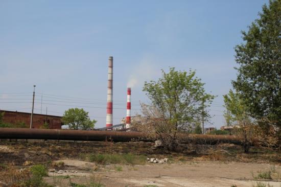 Здание на территории Химпрома горело в Усолье-Сибирском