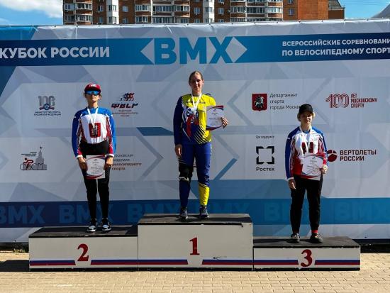 Ангарские спортсменки выиграли четыре медали на VIII этапе Кубка России и всероссийских соревнованиях по ВМХ