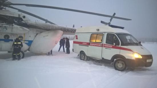Вертолет санавиации доставил в Иркутск пять пострадавших при пожаре на Ольхоне