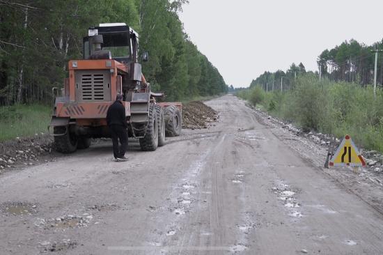 Дороги, размытые во время обильных дождей в Иркутской области, восстановили за два дня