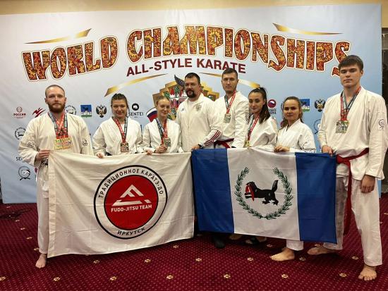 Спортсмены Приангарья выиграли семь медалей на чемпионате и первенстве мира по всестилевому каратэ
