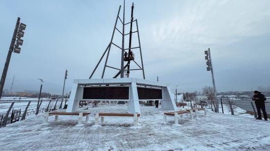 На острове Юность в Иркутске завершают благоустройство северной части площадки
