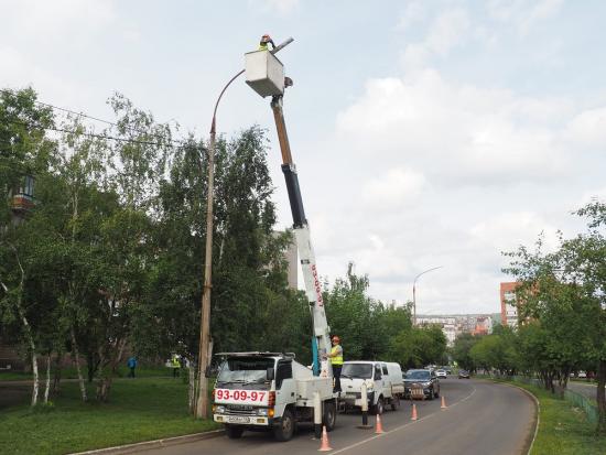 В Тайшете завершили реконструкцию уличного освещения