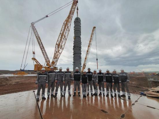 Иркутский завод полимеров начал монтаж крупногабаритного оборудования